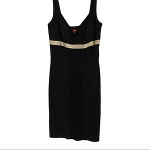 A.B.S. by Allen Schwartz Black Short Sleeve Dress Size Medium Business Casual